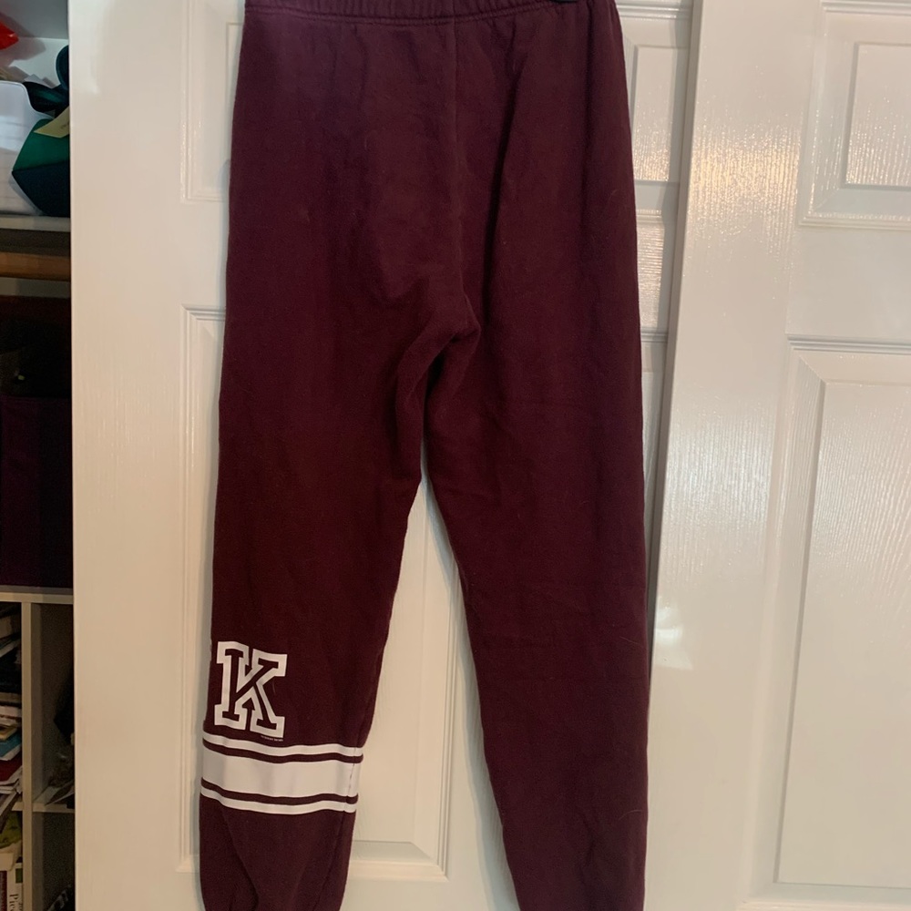 PINK/VS maroon sweatpants